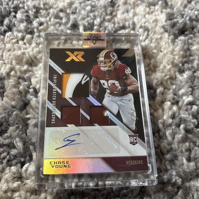 CHASE YOUNG 2020 Panini XR TriplesWatchAuthographs Rookie, Auto,  1/1    