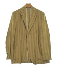 LARDINI Casual Jackets Beige Stripe Pattern 50 Approx. XL 2200702362026