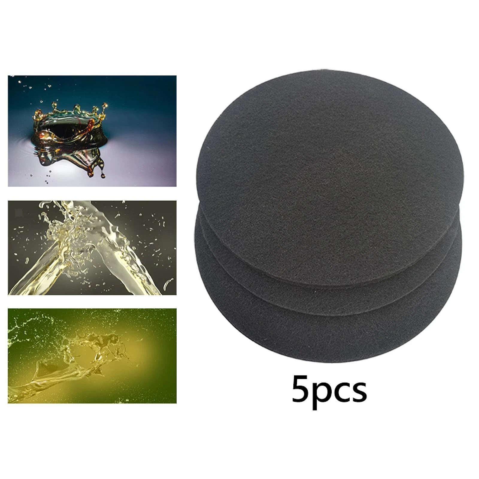 5x Oil Drain Splash Pad Round Keep Clean Oil Change Mat for Car Repair
