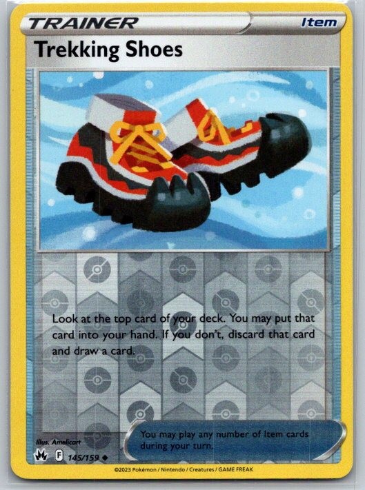 Trekking Shoes 145/159 Uncommon Crown Zenith Pokemon Reverse Holo Near Mint