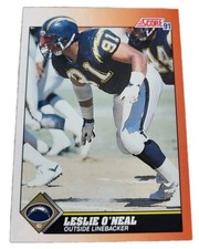 1991 Score Leslie O'Neal San Diego Chargers #432 NFL Football Card (O7
