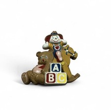 Vintage Burwood Clown and Rocking Horse Wall Decor Kids Decor Collectible