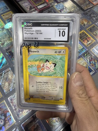 Meowth graded CGC 10 for sale on eBay