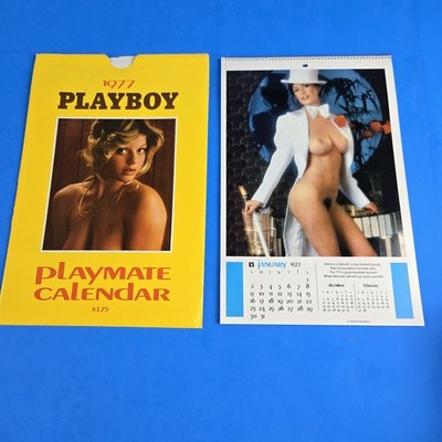 1977 PLAYBOY PLAYMATE CALENDAR COMPLETE W/SLEEVE EXC.