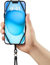 2 Pcs Universal Cellphone Lanyard Silicone Neck Strap Phone Holder for Outdoor W