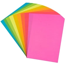 Colored Copy Paper 8.5X11 Inches,180 Sheets 9 Colors Brightness Color Paper L...