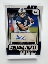 2021 Panini Contenders Draft Picks - Dax Milne - Blue Auto
