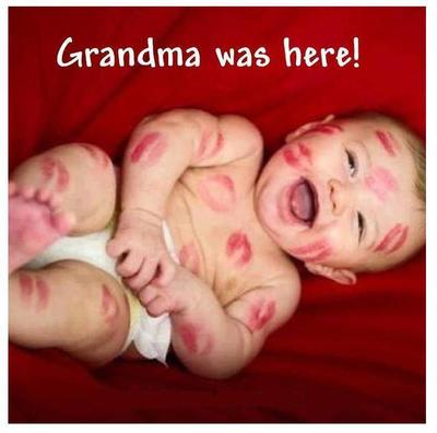 Grandma was here # 10 - 8 x 10 Tee Shirt Iron On Transfer