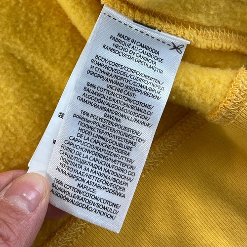 Polo Ralph Lauren Hoodie Kids 7 Gold Full Zip Spell Out Logo Athletic 1967 - Picture 8 of 9