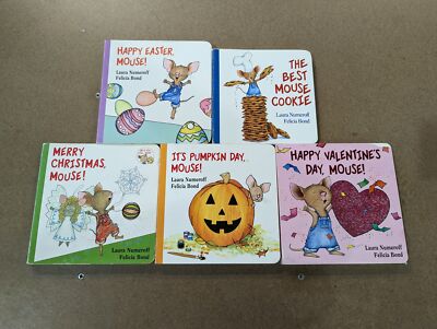 Lot of 5 Would You Give a Mouse Board Books by Laura Numeroff Felicia Bond
