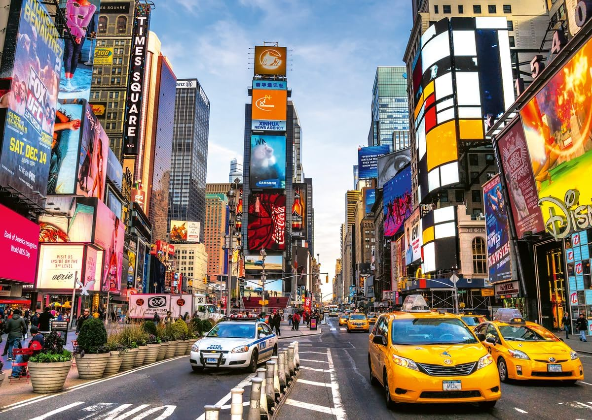 Wonder Forge Times Square New York 1000 Piece Jigsaw Puzzle for Adults | Unique,