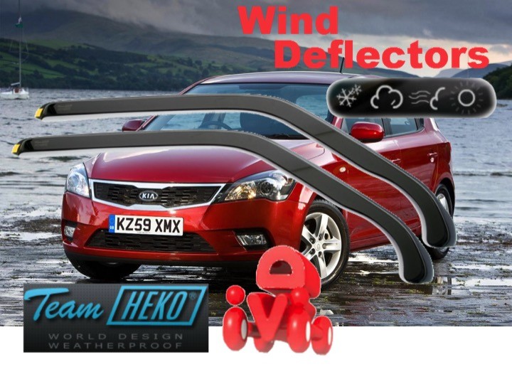 Wind deflectors for KIA CEED I 2007 2012 5.doors 2.pc HEKO 20135 FRONT DOORS eBay