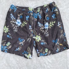 Tommy Bahama Relax Men's Floral Swimming Trunks Shorts XL Mesh Lined Pockets GUC