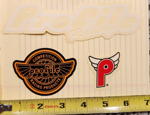 Profile Racing BMX Stickers ( authentic ) Lot of 3 Profile Power Pack .