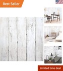 82Ft×17.7In White Grey Wallpaper Wood Peel and Stick Wallpaper Vintage Self-A...