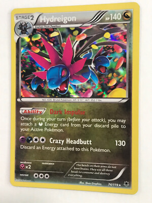 Pokémon TCG - Hydreigon - 74/119 XY Phantom Forces - 2014 Holo