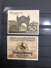 Notgeld Stuttgart Königstorm 1921 50 fenigów jak nowy !!