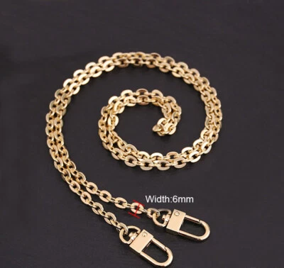 7.87"-47.24" bag strap Luxury crossbody strap replacement Chain Light Golden