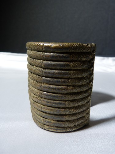 Bracelet ancien africain en bronze travail art tribal ethnique d'Afrique 3 - Picture 4 of 13