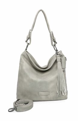 Fritzi aus Preußen Radix Lipstick02 Hobo Schultertasche Tasche Pebbles Grau Neu