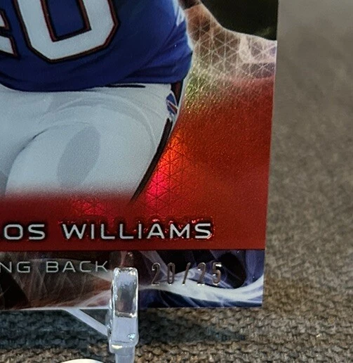 2015 Topps Platinum Rookies Red Refractor /25 Karlos Williams #129 Rookie RC - Image 3 of 3
