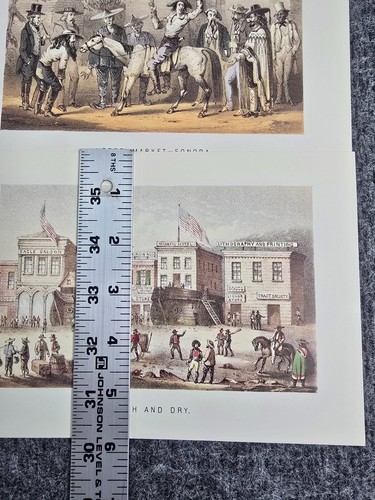 The Old West Time Life Books Inc Pictures Set 6 Prints Vintage 1981 Bar Saloon - Picture 9 of 9