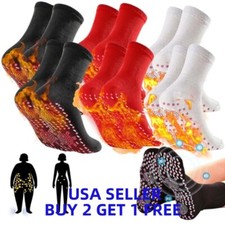 3 Pairs Winter Magnetic Self-Heating Socks Tourmaline Slimming Sock Warm Thermal