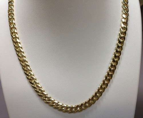 14k Solid Yellow Gold Miami Cuban Curb 