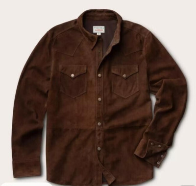 Tecovas Men's Goat Suede Overshirt  Herren Jacke