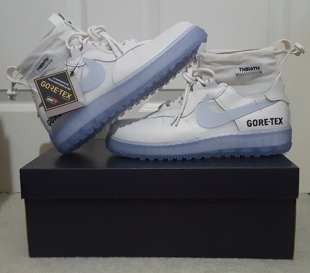 Nike Air Force 1 One Gore-tex Size 9.5 Phantom White High Cq7211002 Af1 WTR GTX for sale online 