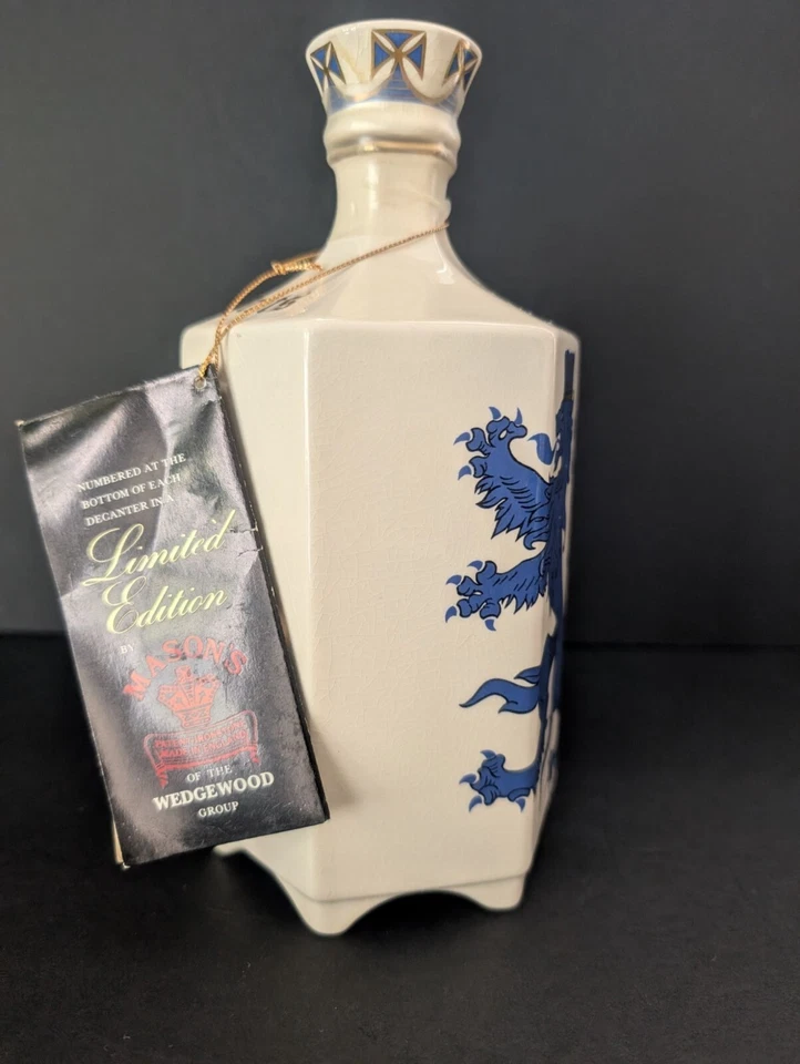 Edición Limitada King Of Scots 17 YO Raro Extra Antiguo Whisky Escocés Porcelana Decantador Foto 4 de 4