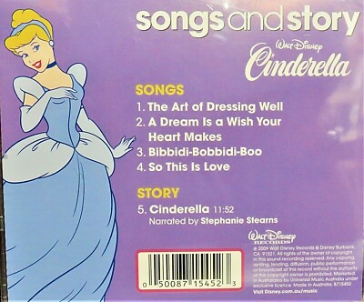 Songs and Story: Cinderella by Disney (CD, 2010) for sale online