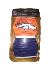 NFL Denver Broncos 2 Face Mask Cover With Pocket For Replaceable Filter 20