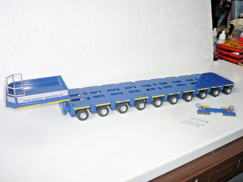 Goldhofer 10-achs THP Modul Schwerlastauflieger & Actros Conrad 1:50 WSI - Imagen 6 de 6