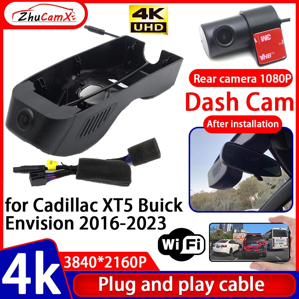 Plug and Play Wifi DVR Dash Cam Camera for Cadillac XT5 Buick
