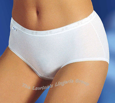 Sloggi Basic+ Midi Slip, Baumwolle, uni, Angebot 3+ 1 gratis, in 4 verschiedenen Farben