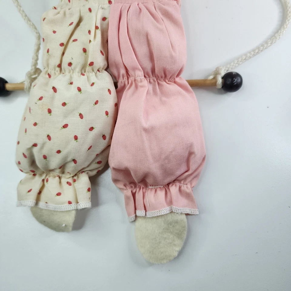 Raro Muñeco Payaso Calico Critters Trapecio Columpio Rosa Blanco Hecho en EE. UU. Foto 4 de 4