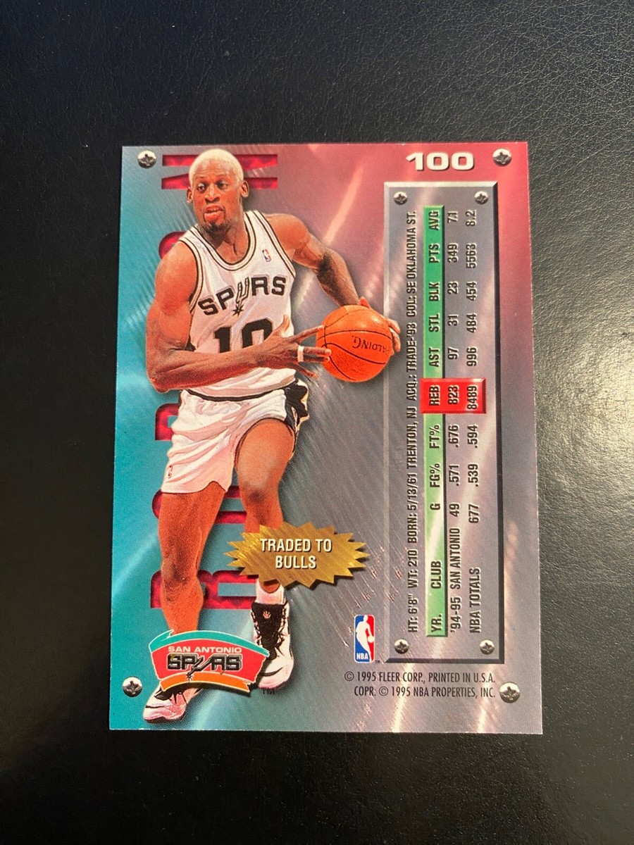 1995-96 FLEER METAL #100 DENNIS RODMAN!! NM-MT OR BETTER