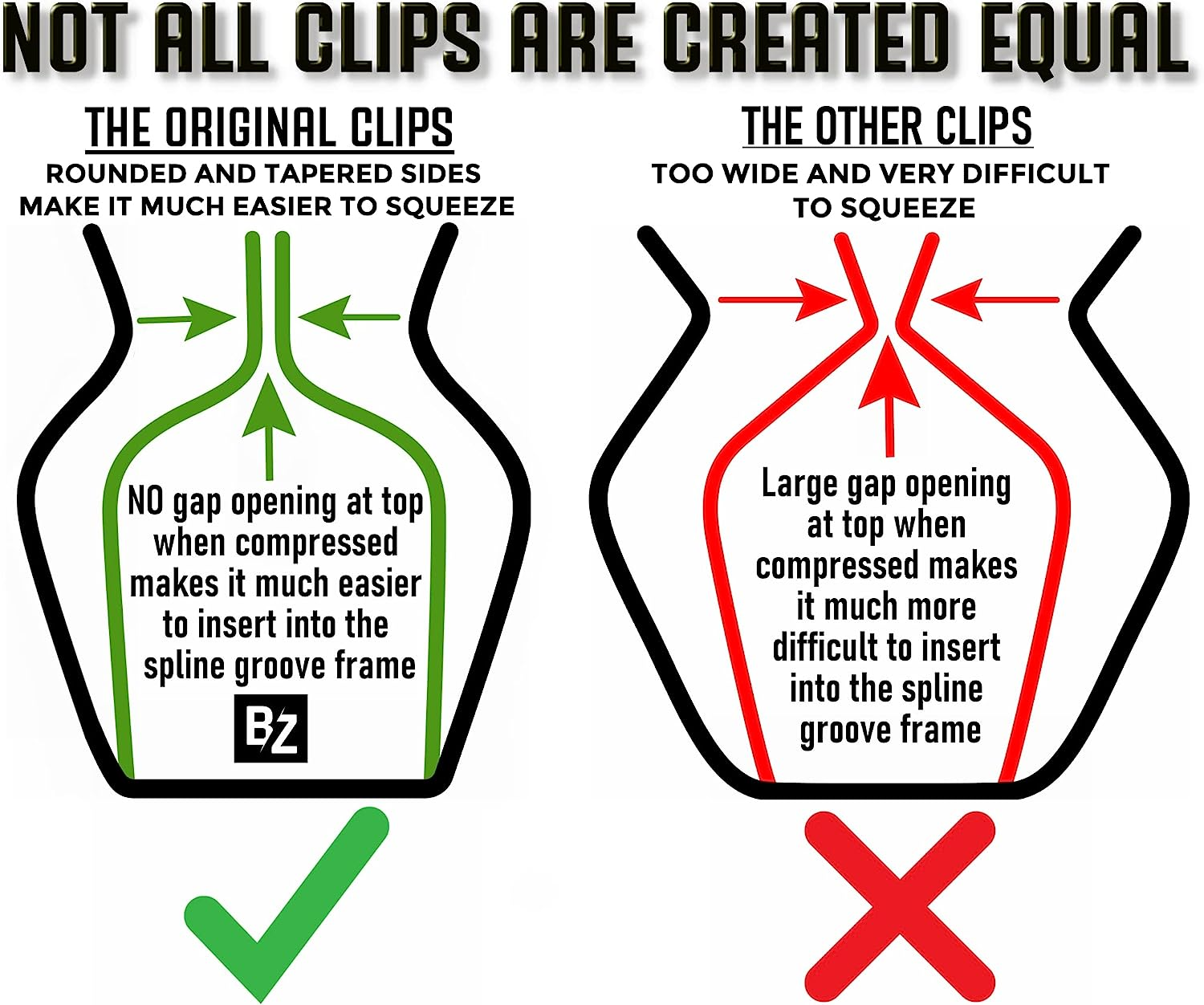 Patio Lanai And Garage Window Screen Installer Clips 20 Pack Clips Easy