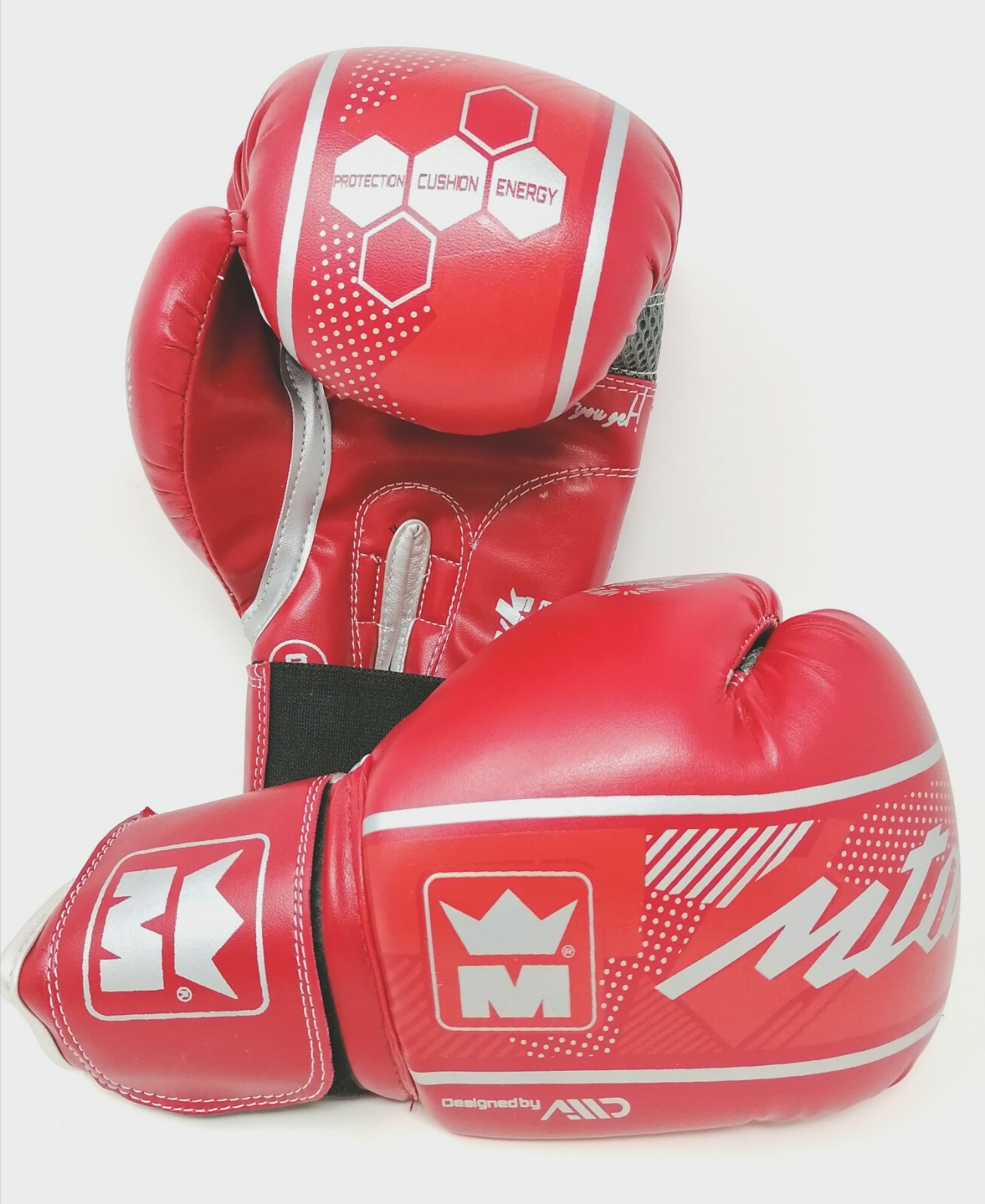 Gants de boxe Montana éviter les blessures au poignet débutant rouge 8 oz