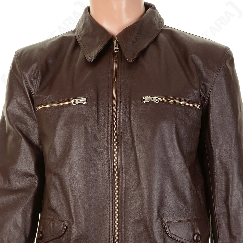 WW2 German Erich Hartmann Flying Military Jacket - Brown - New - All Sizes - Image 4 of 4