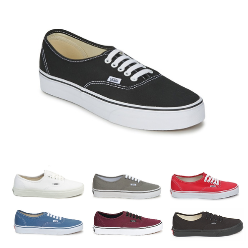 VANS AUTHENTIC uomo donna scarpe sneakers sportive casual moda bianco nero  rosso | eBay