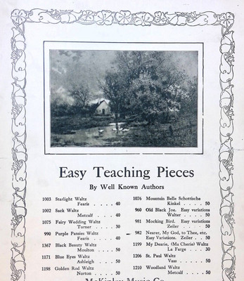 Nearer My God To Thee Sheet Music Beginner Piano Solo With Variations H. Zeiler