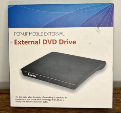 Power D EZ + DVD3枚 Ziweo Pop Up Mobile External DVD Drive external ODD & HDD DEVICE