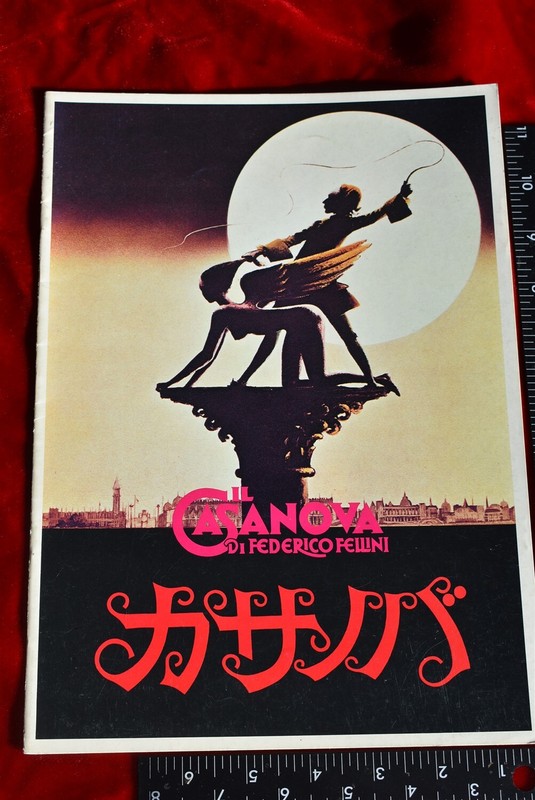FEDERICO FELLINI CASANOVA DONALD SUTHERLAND JAPANESE vntg Souvenir Program Book