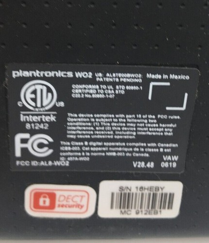Plantronics 3-IN-1 Wireless Dect Headset System SAVI 745 W745-M NIB Free Ship - Picture 4 of 7
