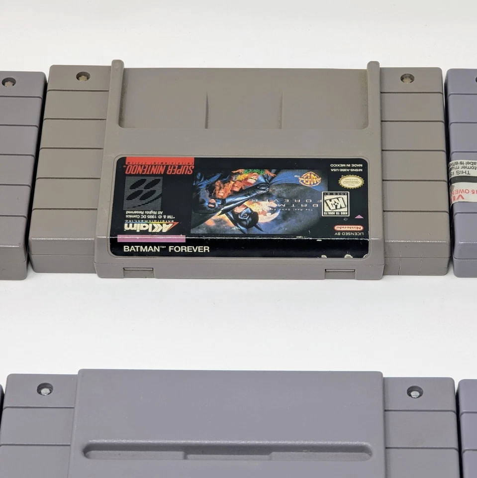 Lote de 12 juegos - Super Nintendo SNES - Gradius Batman NCAA NHL - Probado auténtico Foto 4 de 4