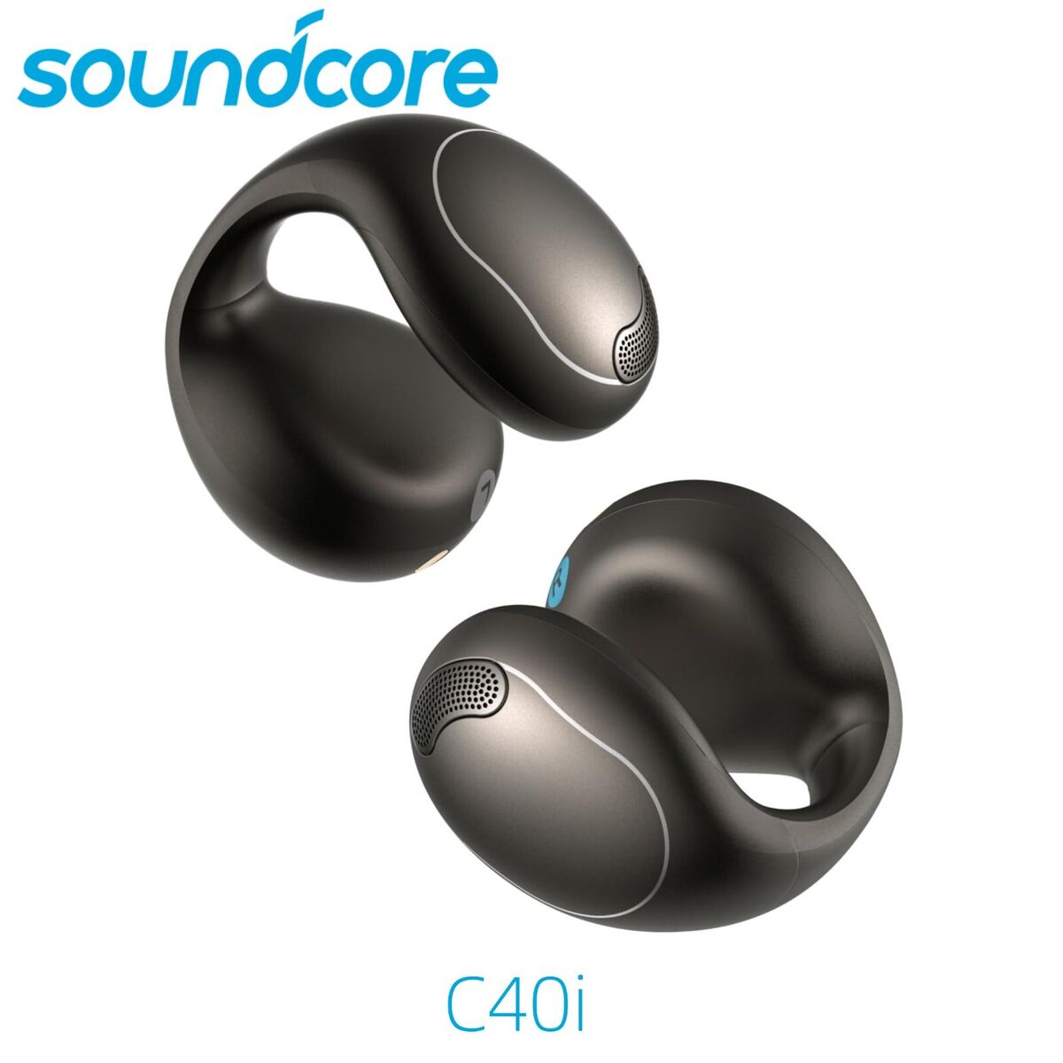 Anker Soundcore C40i Open-Ear Earbuds Clip-On Headphones Button Controls Anker Soundcore C40i Open-Ear Earbuds Clip-On Headphones Button Controls