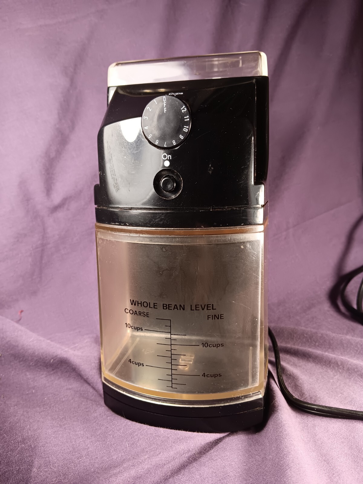 La Pavoni Automatic Flat Burr Coffee Grinder Model MEC258 Works