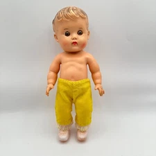Vintage 1956 The Sun Rubber Co. Baby Doll Yellow Pants Collectible 10" Inches